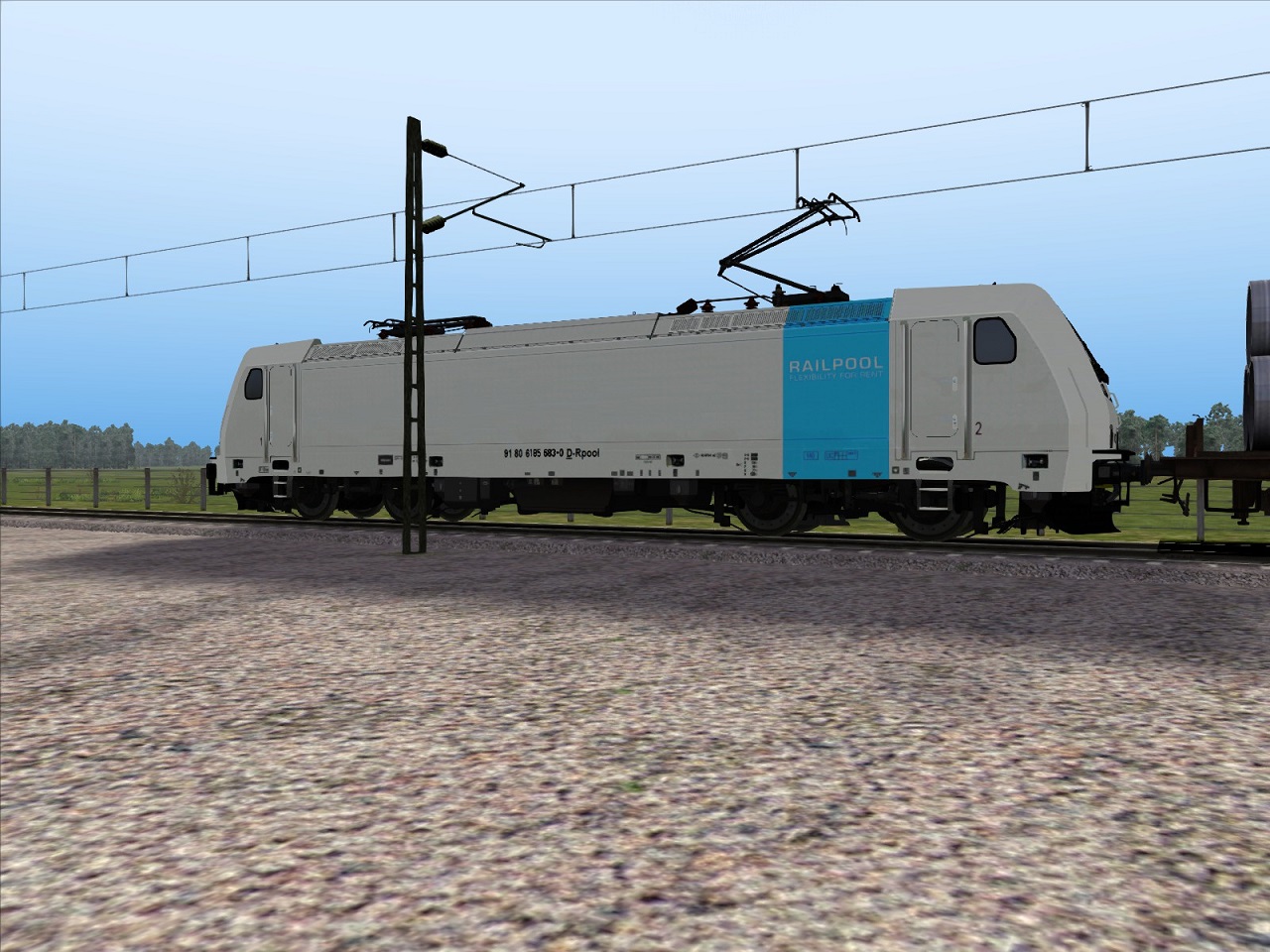 BR185 Railpool Blue - neu